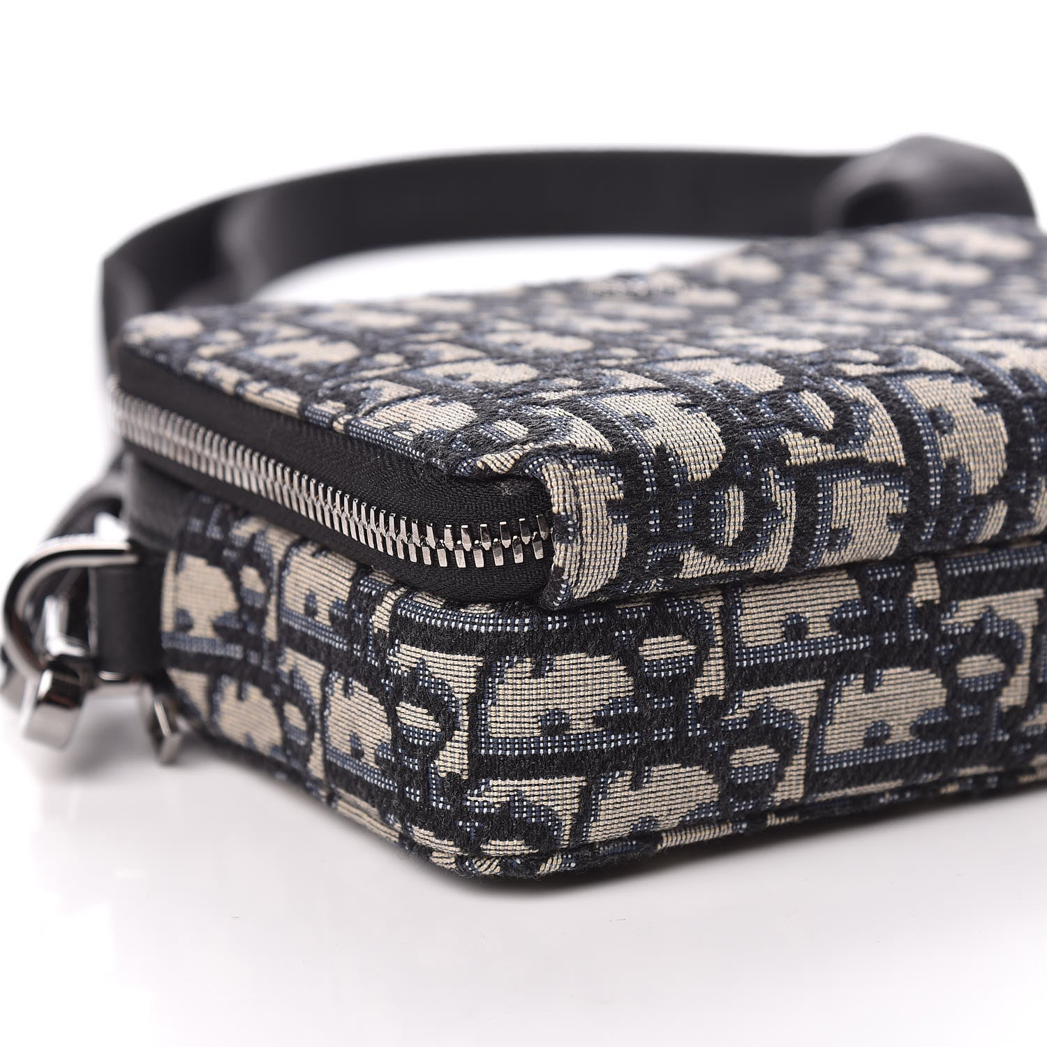 Christian Dior Oblique Pouch Beige Black 5 of 13