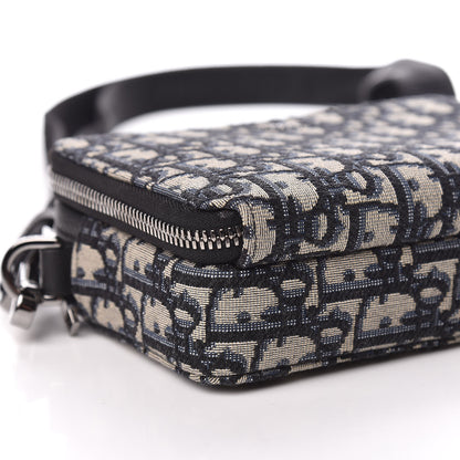 Christian Dior Oblique Pouch Beige Black 5 of 13