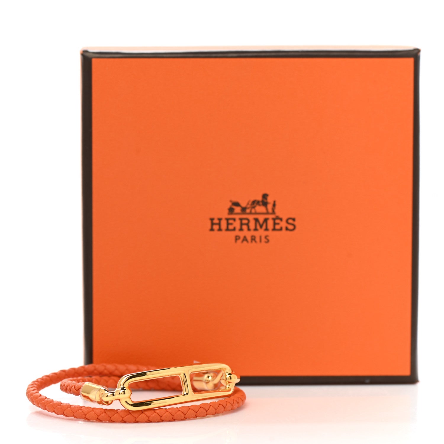 Hermes Swift Roulis Double Tour Bracelet T1 Orange 5 of 5