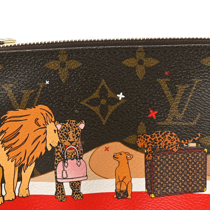 Louis Vuitton Monogram 2018 Christmas Animation Mini Cats Pochette Accessories 8 of 10