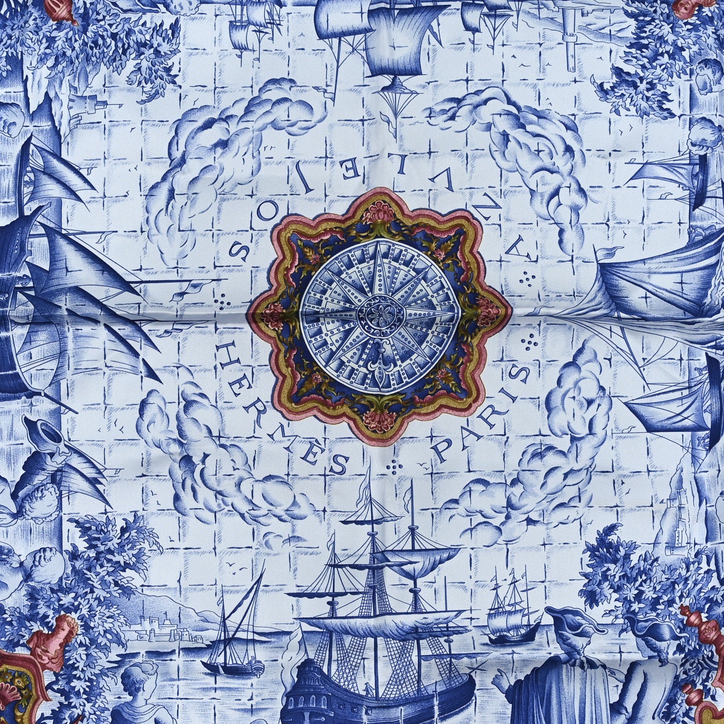 Silk Azulejos 90 Scarf