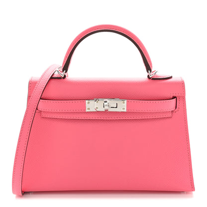 Hermes Epsom Mini Kelly Sellier 20 Rose Azalee 1 of 10