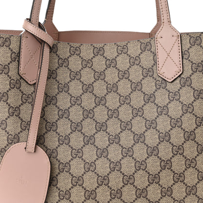 Gucci Calfskin GG Supreme Monogram Large Reversible Tote Dark Cipria 10 of 17