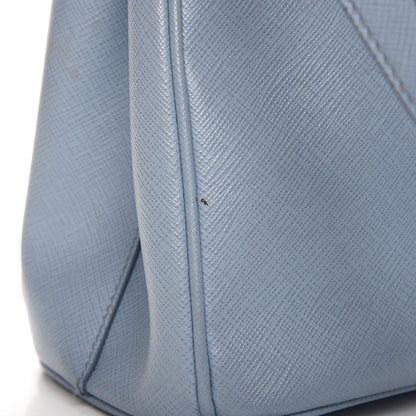 Prada Saffiano Small Galleria Double Zip Tote Astrale 11 of 17