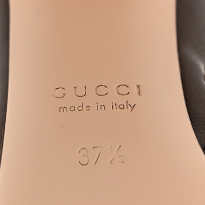 Gucci Nappa Horsebit Ankle Boots 37.5 New Chocolate 7 of 9