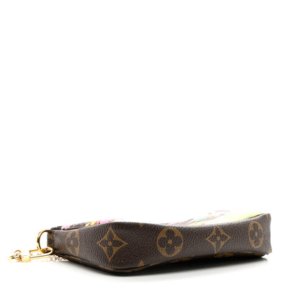 Louis Vuitton Monogram 2021 Christmas Animation Japanese Garden Mini Pochette Accessories Wisteria Pink 4 of 7