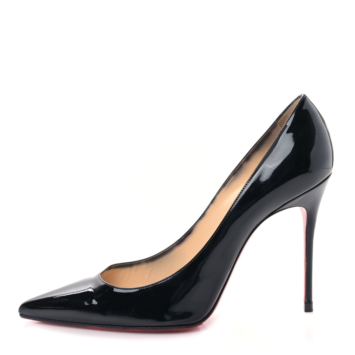 Christian Louboutin Patent Decollete 554 100 Pumps 41 Black 1 of 9