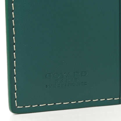 Goyard Goyardine Saint Marc Folding Card Case Green 6 of 7