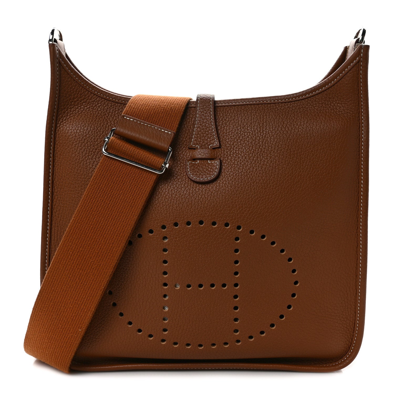Hermes Taurillon Clemence Evelyne III PM Gold 1 of 10