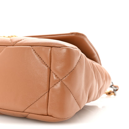 Chanel Lambskin Quilted Medium Chanel 19 Flap Brown 10 of 10