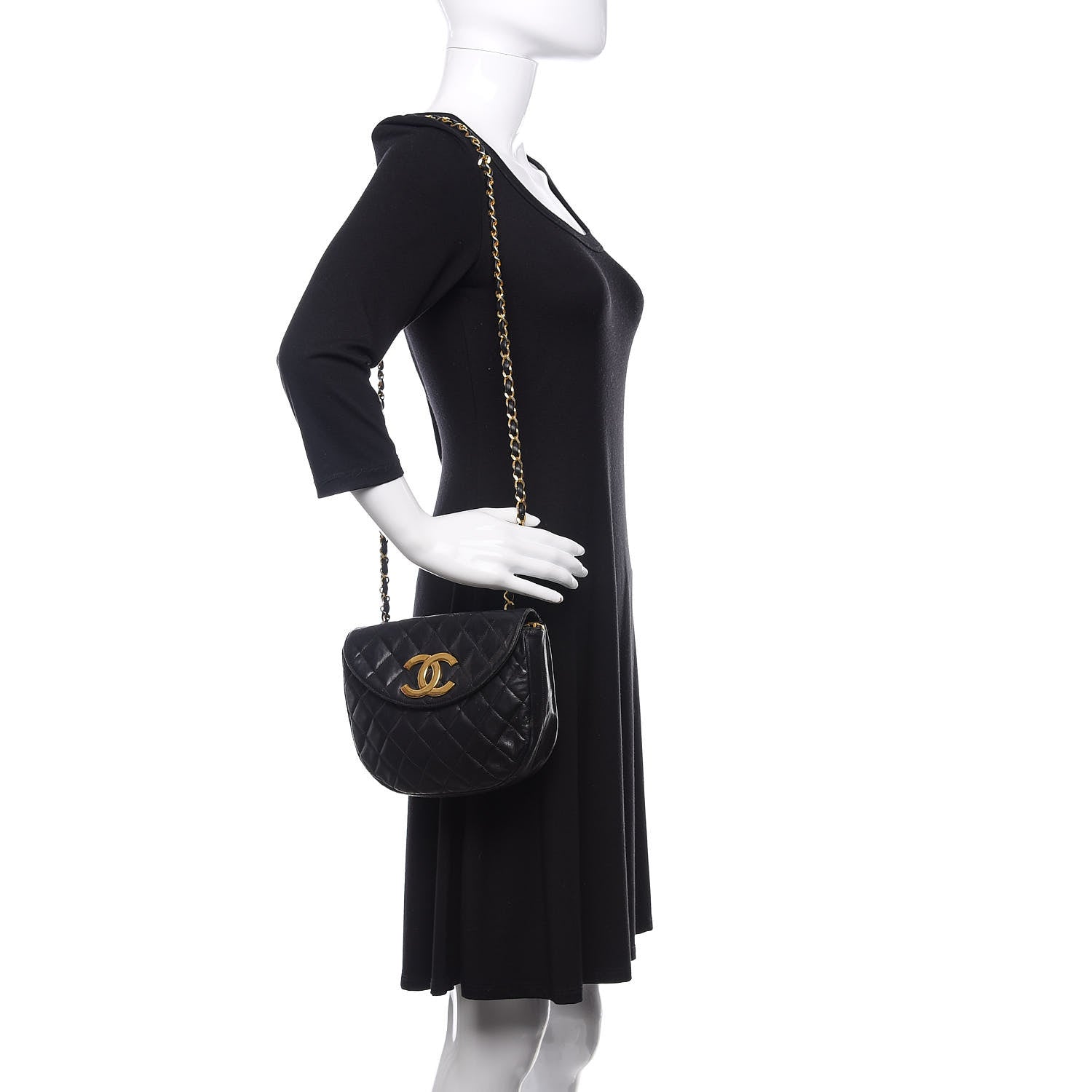 Chanel Quilted Lambskin Small Single Flap Black 2 of 18