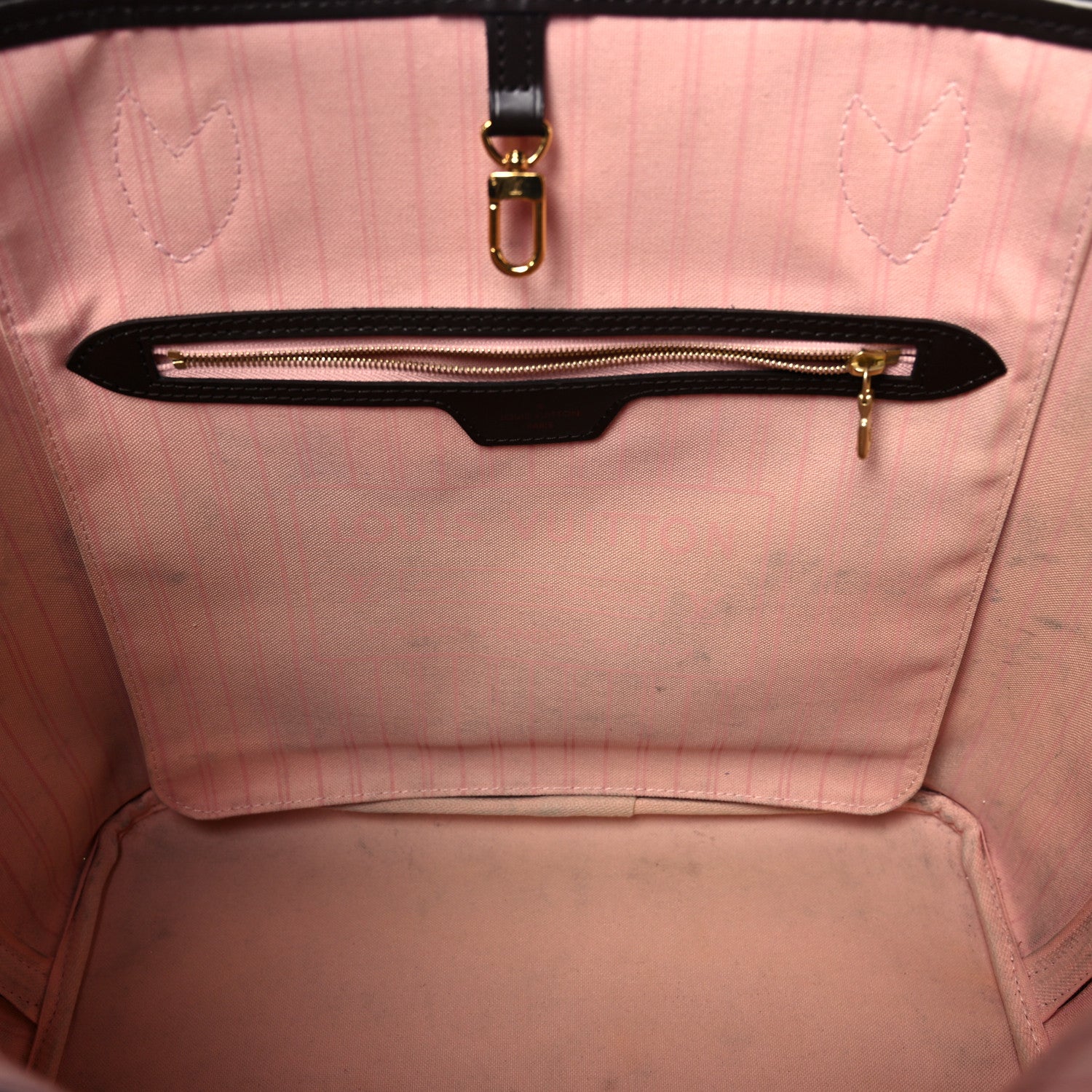 Louis Vuitton Damier Ebene Neo Neverfull MM Rose Ballerine 11 of 16