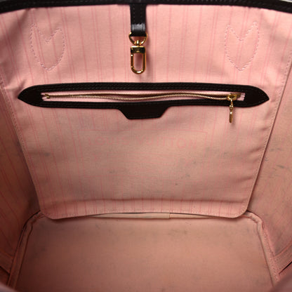 Louis Vuitton Damier Ebene Neo Neverfull MM Rose Ballerine 11 of 16