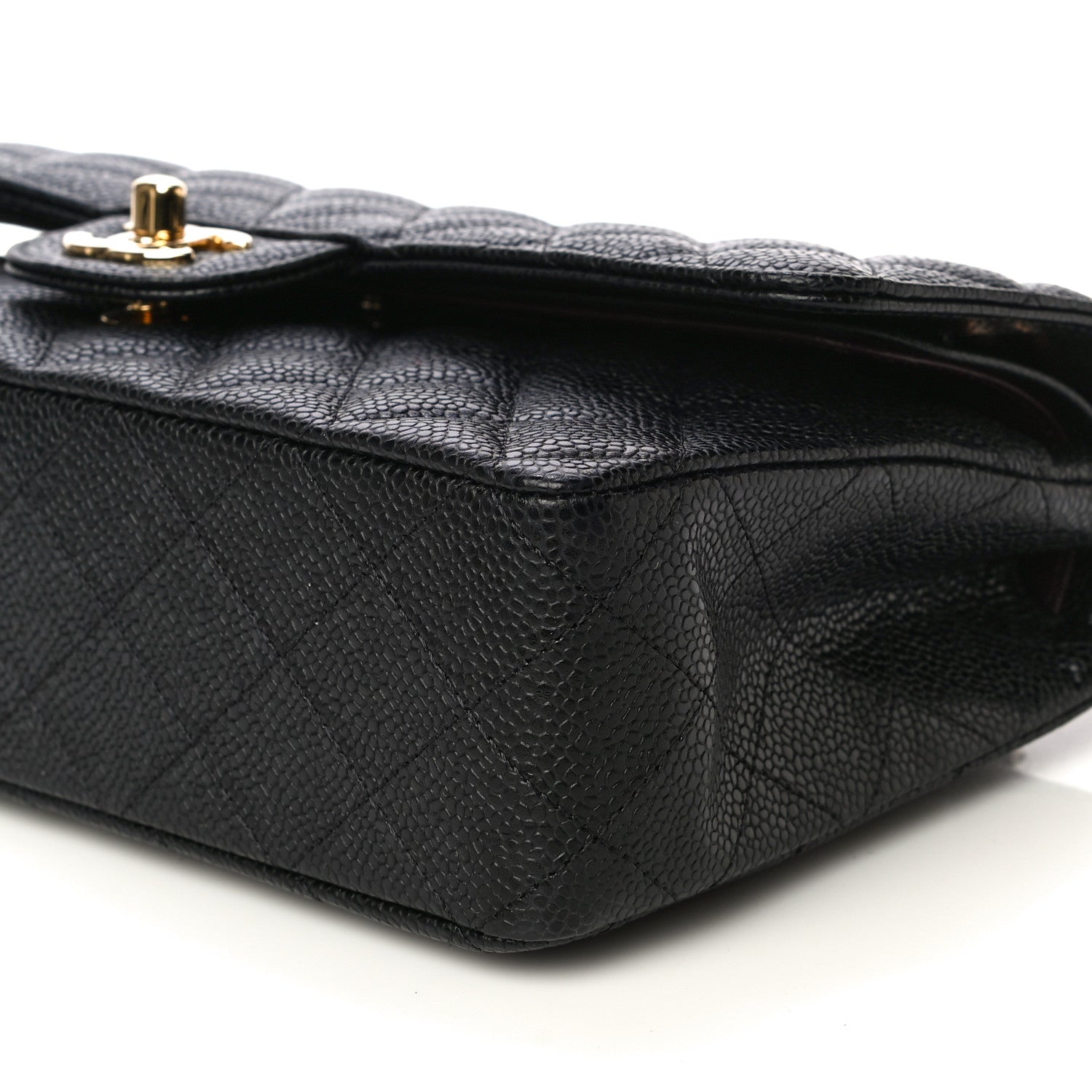 Chanel Caviar Quilted Medium Double Flap Black 10 of 11