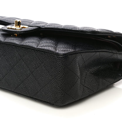 Chanel Caviar Quilted Medium Double Flap Black 10 of 11