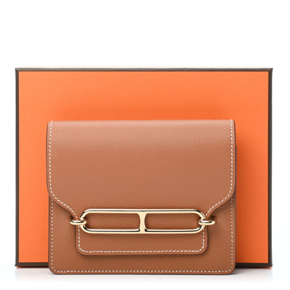 Hermes Evercolor Roulis Slim Wallet Gold 7 of 7