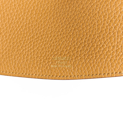 Hermes Taurillon Clemence Chevre Mysore Saut 25 Sesame Craie Lime 7 of 15