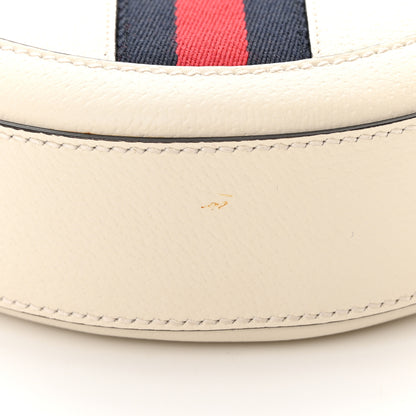 Gucci Textured Calfskin Web Mini Ophidia Round Shoulder Bag Mystic White 11 of 12