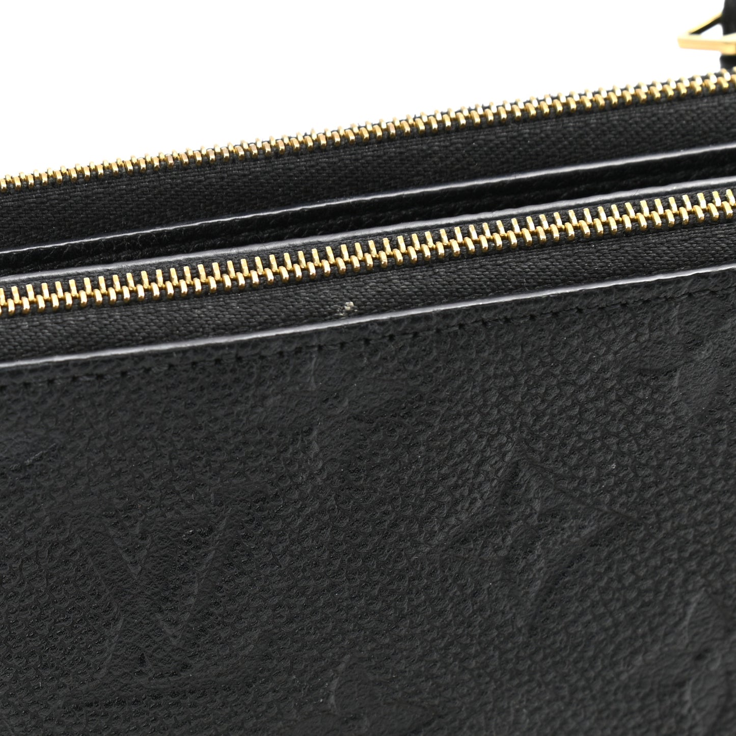 Empreinte Double Zip Pochette Black