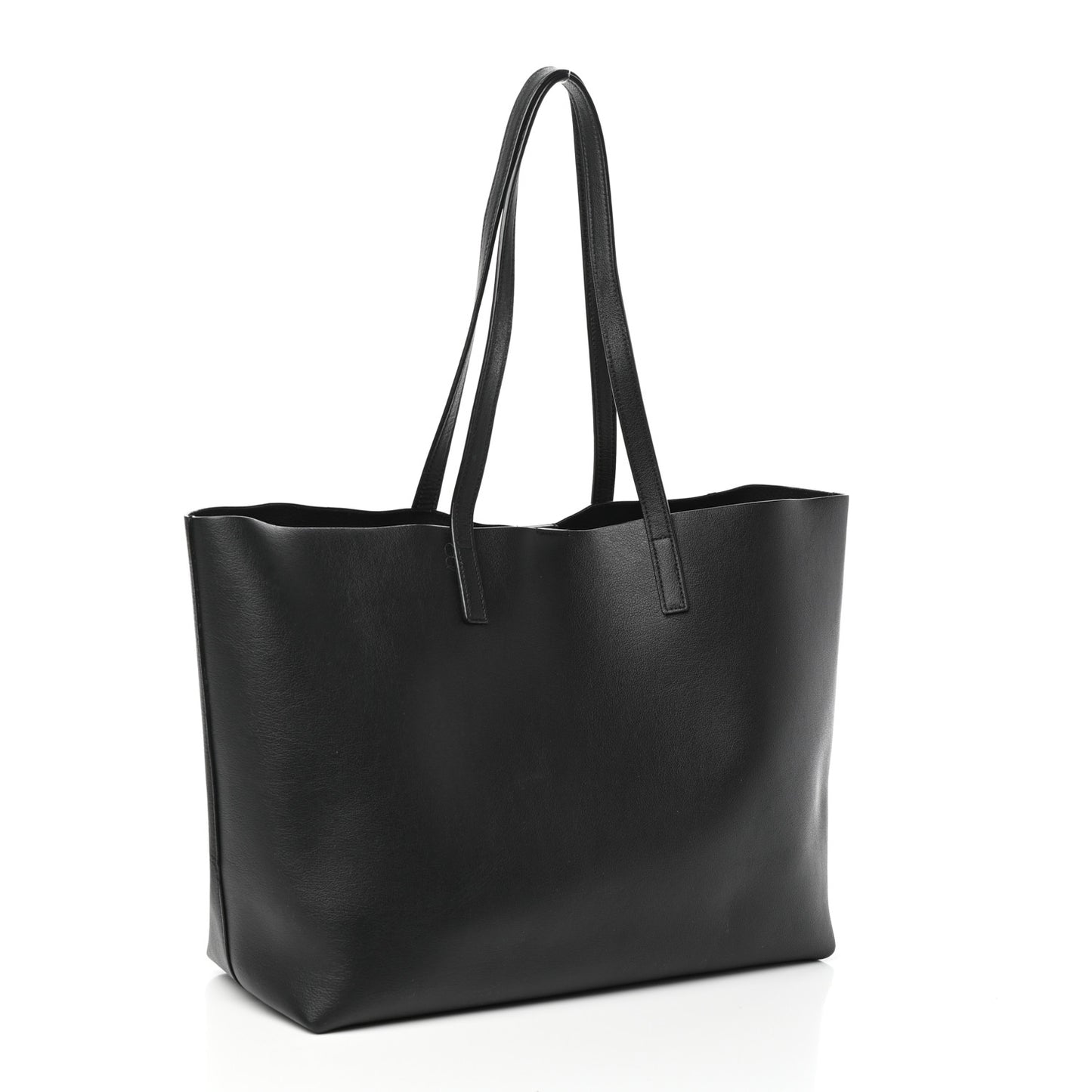 Calfskin Large Shopping Tote Black