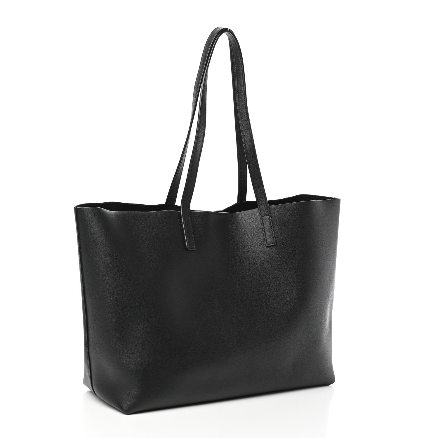 Saint Laurent Calfskin Large Shopping Tote Black 3 of 9