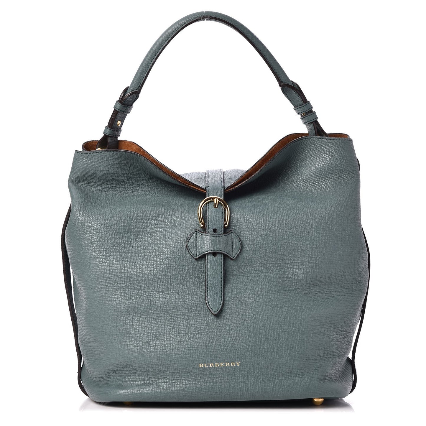 Grainy Calfskin Medium Sycamore Hobo Smokey Green