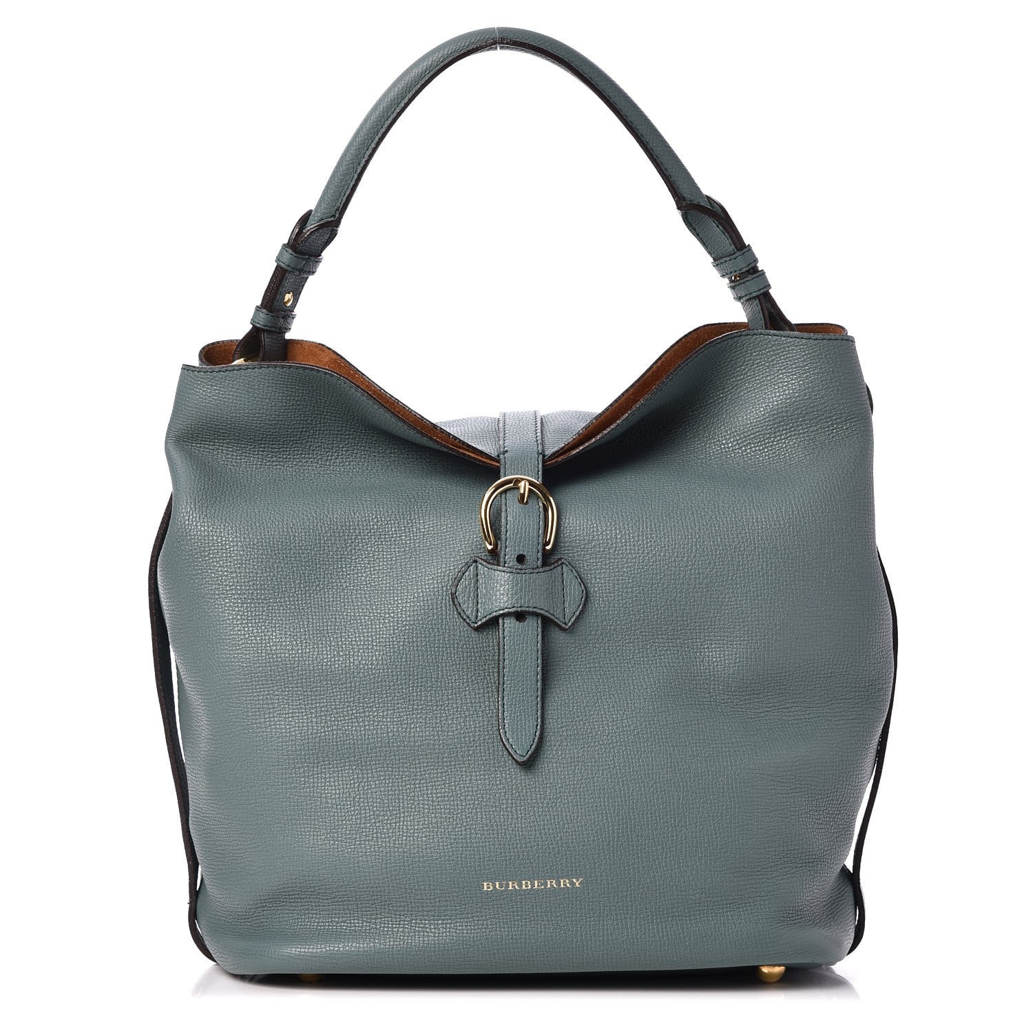 Burberry Grainy Calfskin Medium Sycamore Hobo Smokey Green 1 of 8
