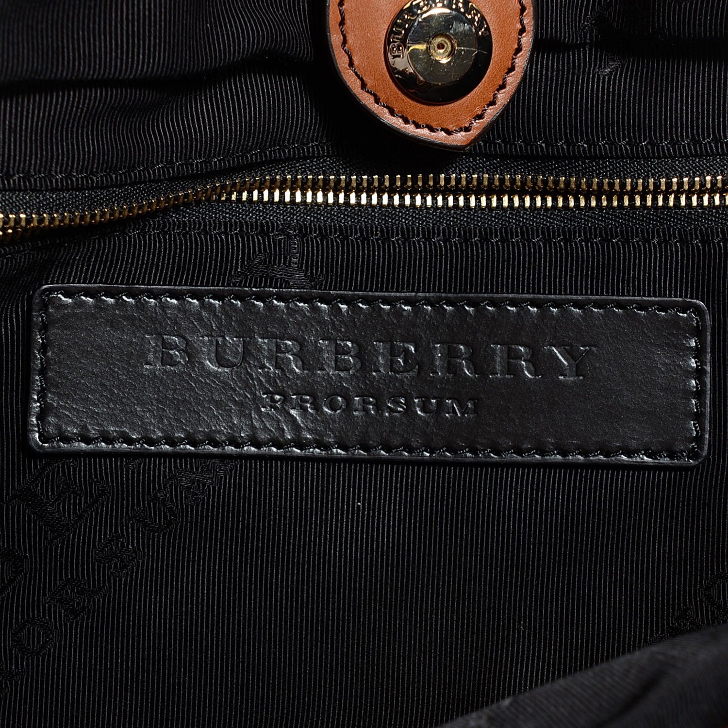 Burberry Leather Big Crush Eyelet Tote Bright Tan 7 of 9