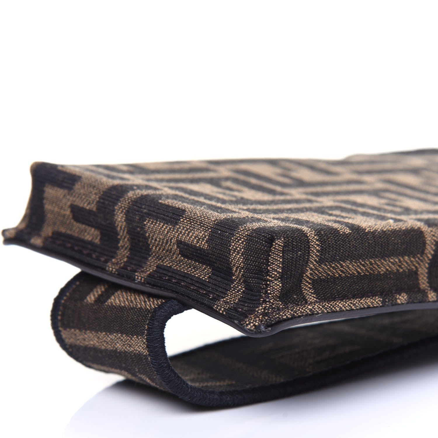 Fendi Fabric Jacquard FF 1974 Cell Pocket Strap You Tobacco Moro Black 10 of 11