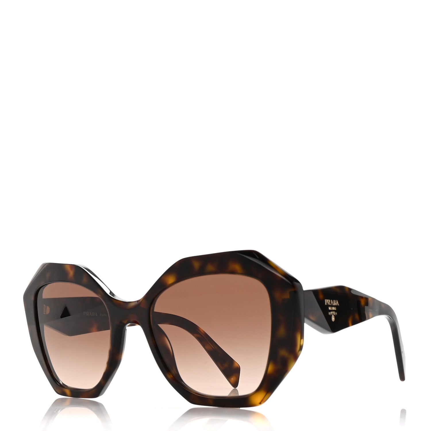 Prada Acetate Sunglasses SPR 16RW Tortoise 1 of 8