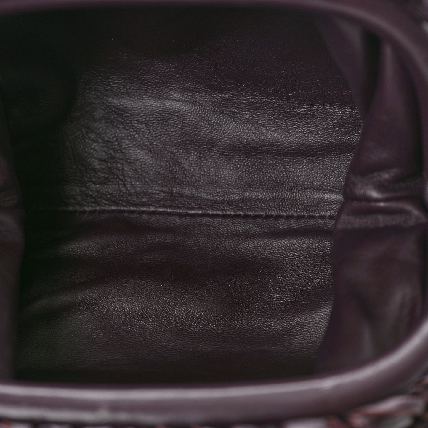 Nappa Intrecciato The Mini Pouch Grape