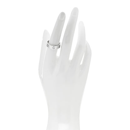 Cartier 18K White Gold 5.5mm LOVE Ring 55 7.25 2 of 4