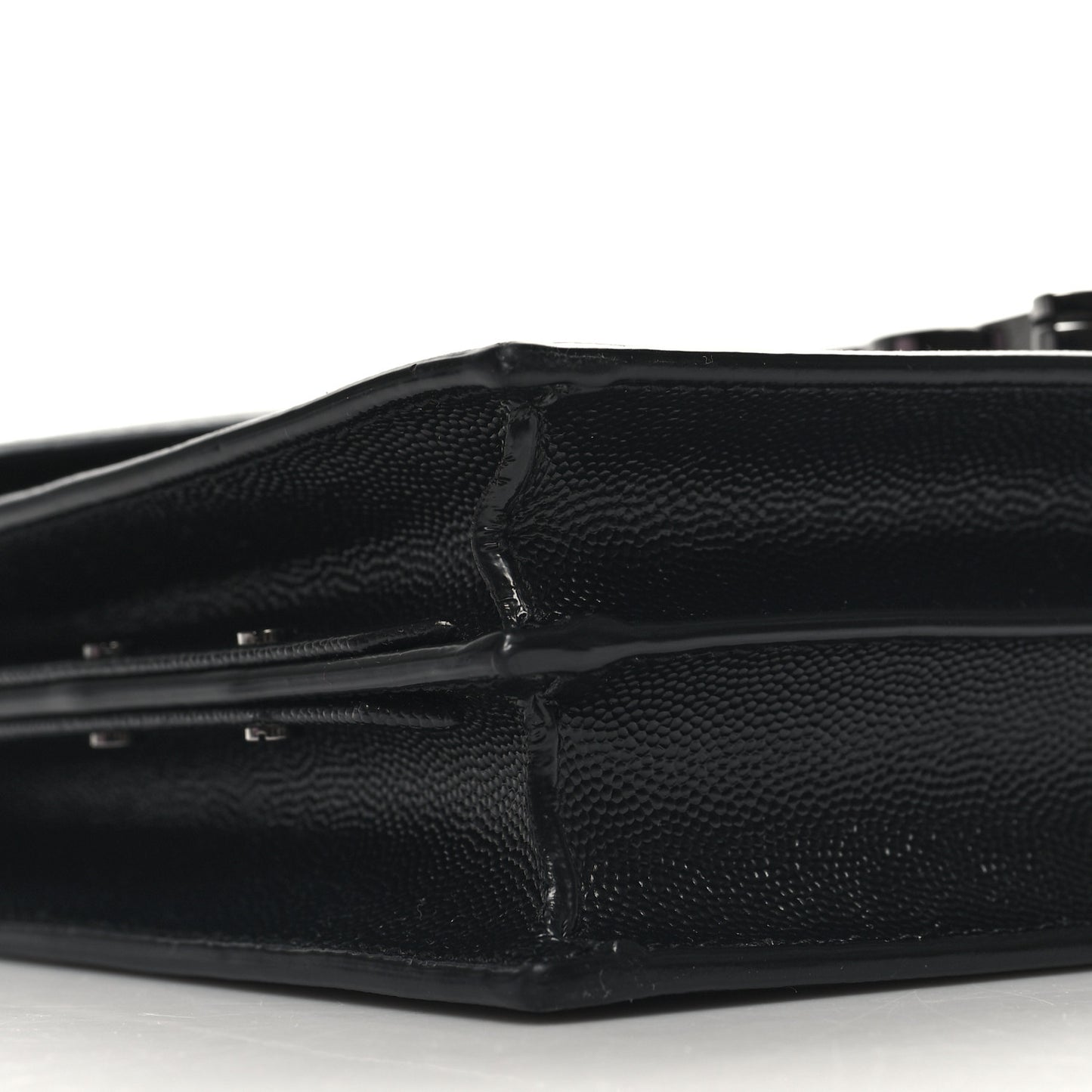 Grain De Poudre Monogram Cassandra Clasp Bag Black
