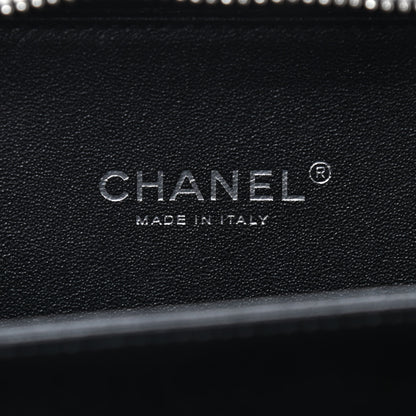 Chanel Caviar Quilted Small CC Filigree Vanity Case Dark Silver 6 of 9