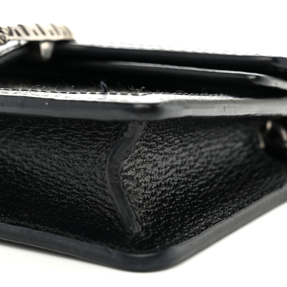 Jacquard Black Denim GG Monogram Super Mini Dionysus Shoulder Bag Black Ivory