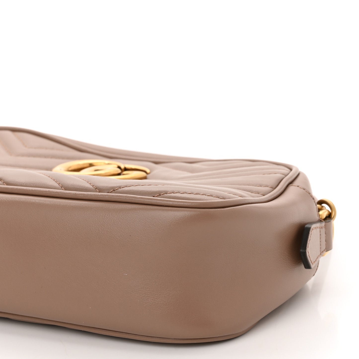 Calfskin Matelasse Small GG Marmont Chain Shoulder Bag Porcelain Rose