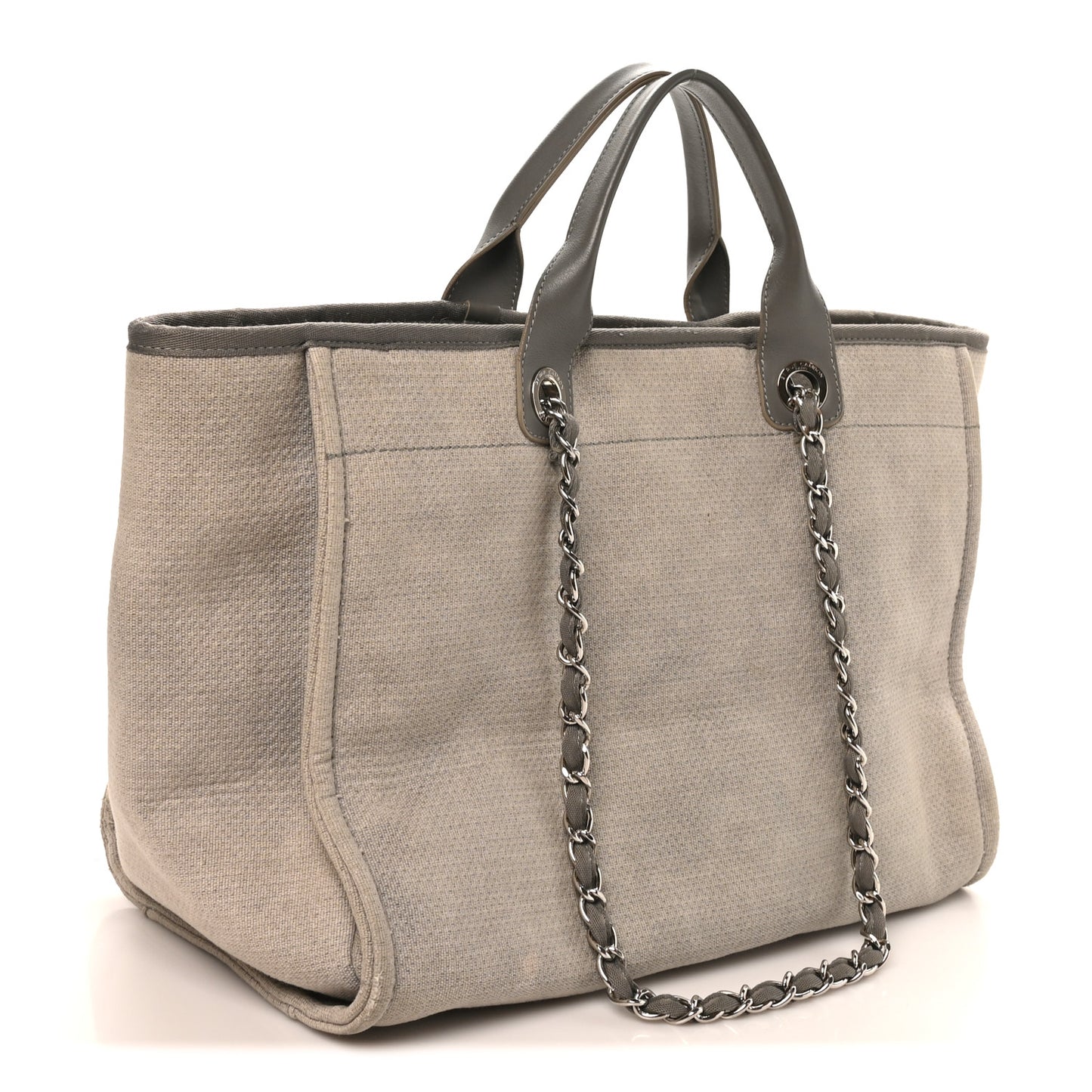 Canvas Large Deauville Tote Grey
