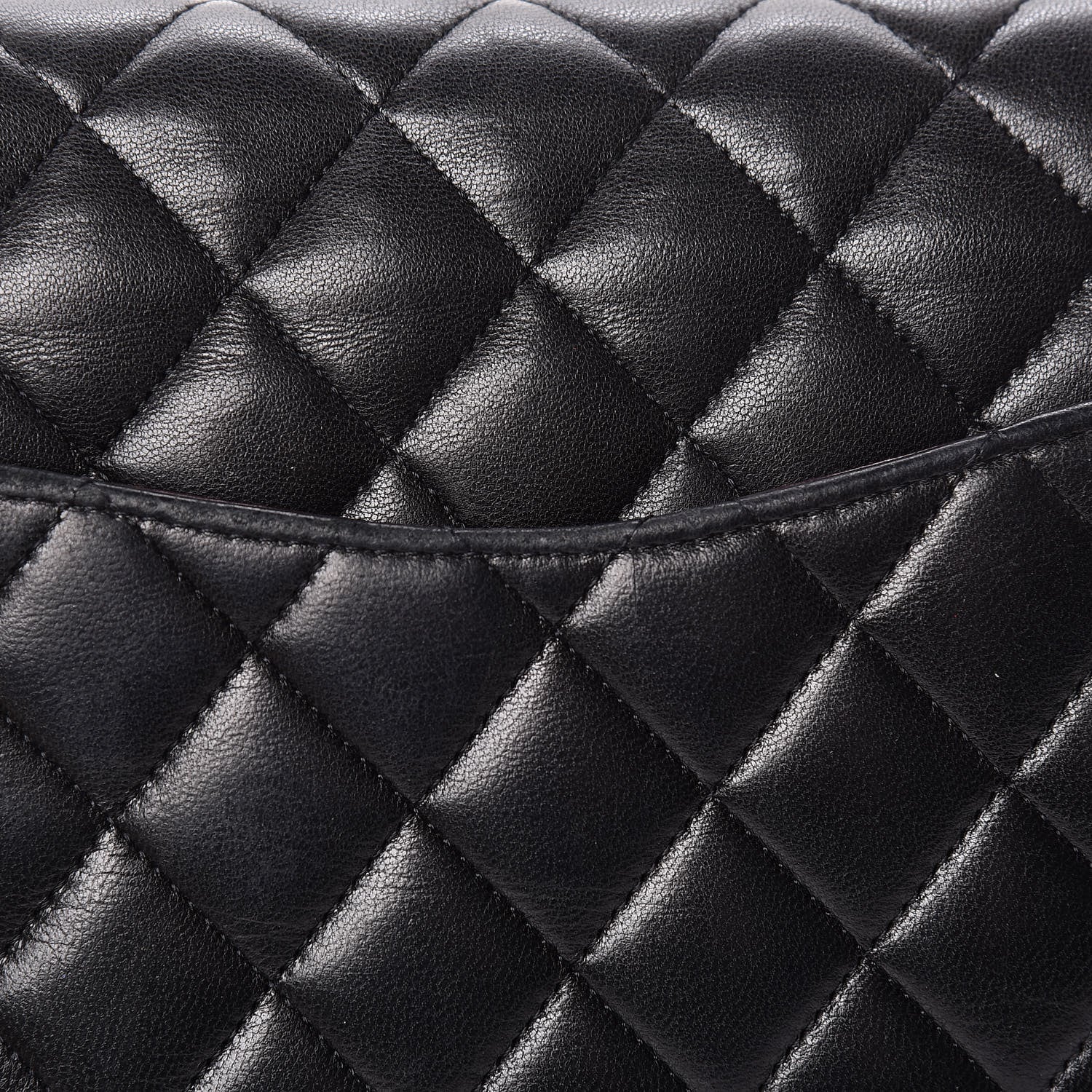 Chanel Lambskin Quilted Medium Double Flap Black 17 of 17