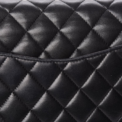 Chanel Lambskin Quilted Medium Double Flap Black 17 of 17