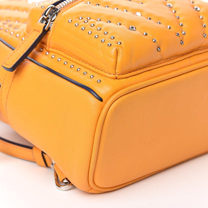 MCM Lambskin Diamond Disco Mini Stark Backpack Yellow 7 of 10
