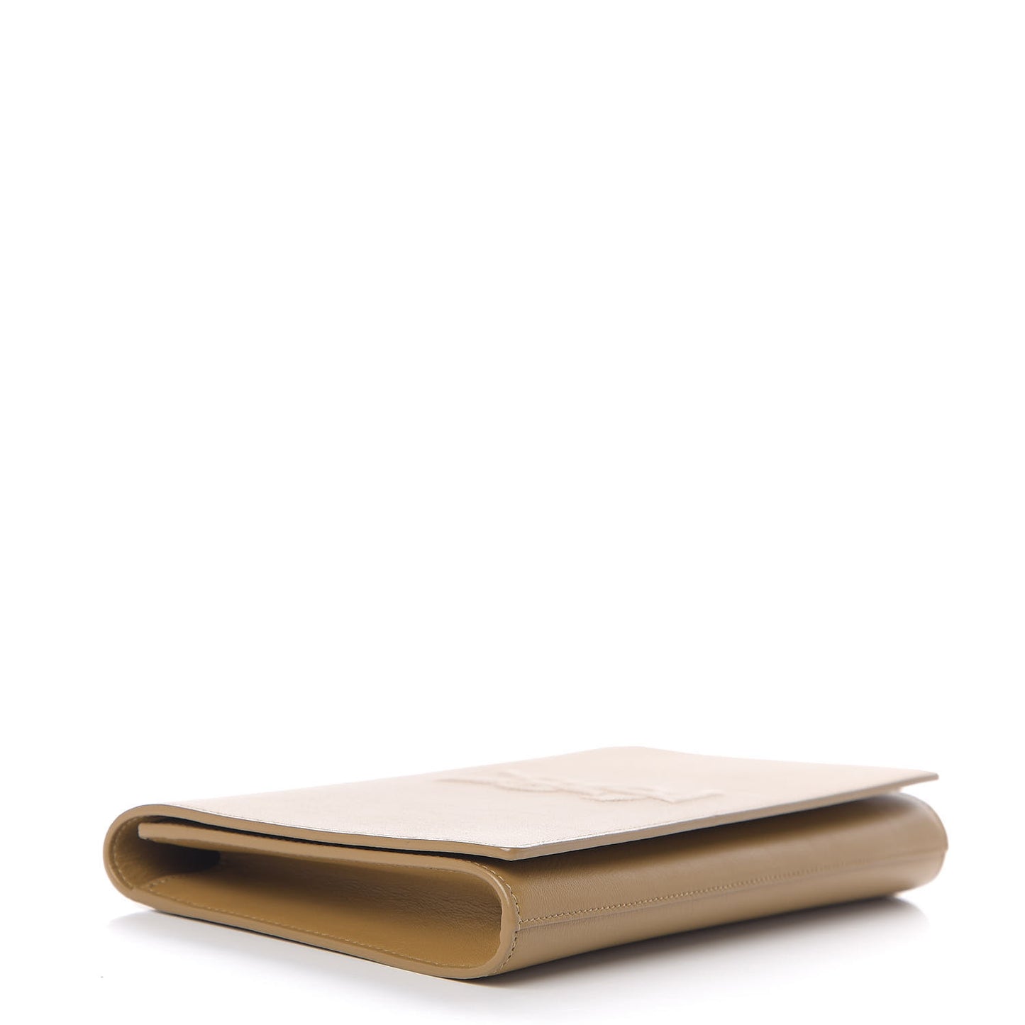 Calfskin Monogram Large Belle De Jour Clutch Beige