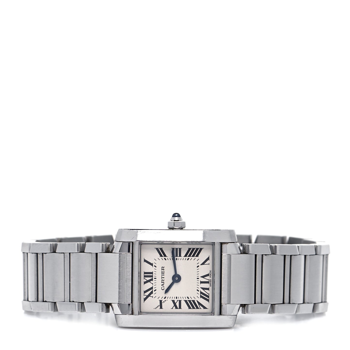Stainless Steel 20mm Tank Francaise Quartz Watch