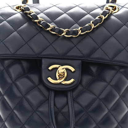 Chanel Lambskin Quilted Small Urban Spirit Backpack Navy 8 of 13