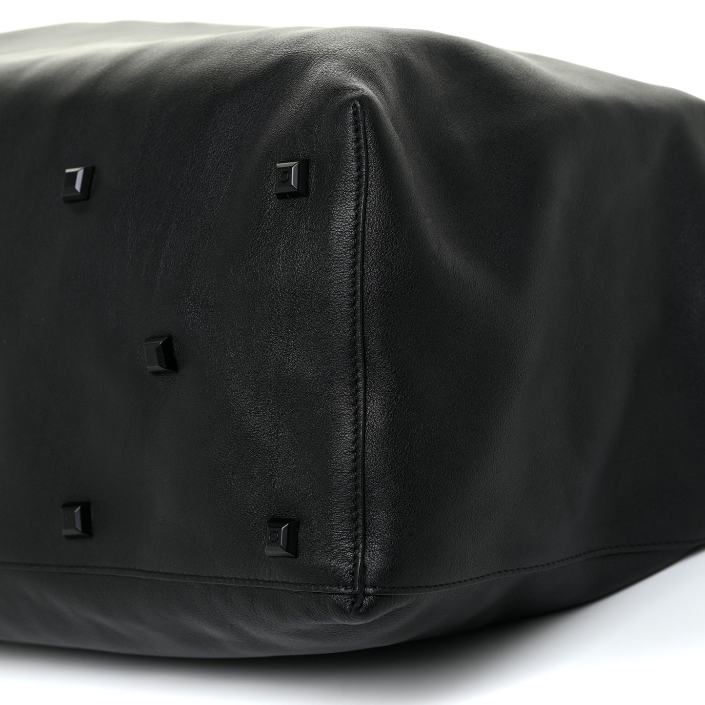Soft Calfskin Studio Tote Black