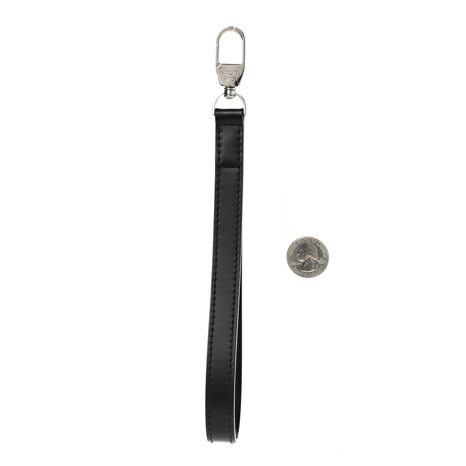 Louis Vuitton Calfskin Accessory Strap Black 2 of 3