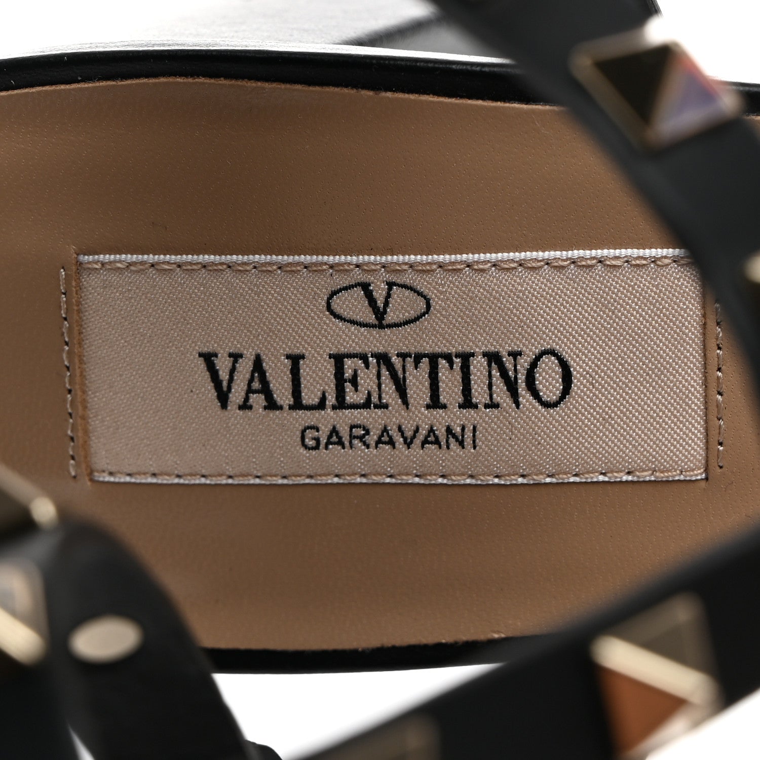 Valentino Garavani Calfskin Rockstud 60mm City Sandals 38 Black 6 of 7