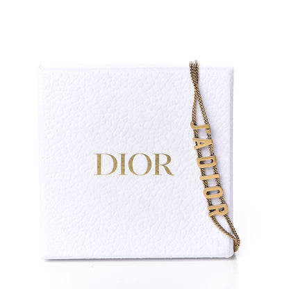 Christian Dior Metal J'Adior Choker Necklace Aged Gold 6 of 6