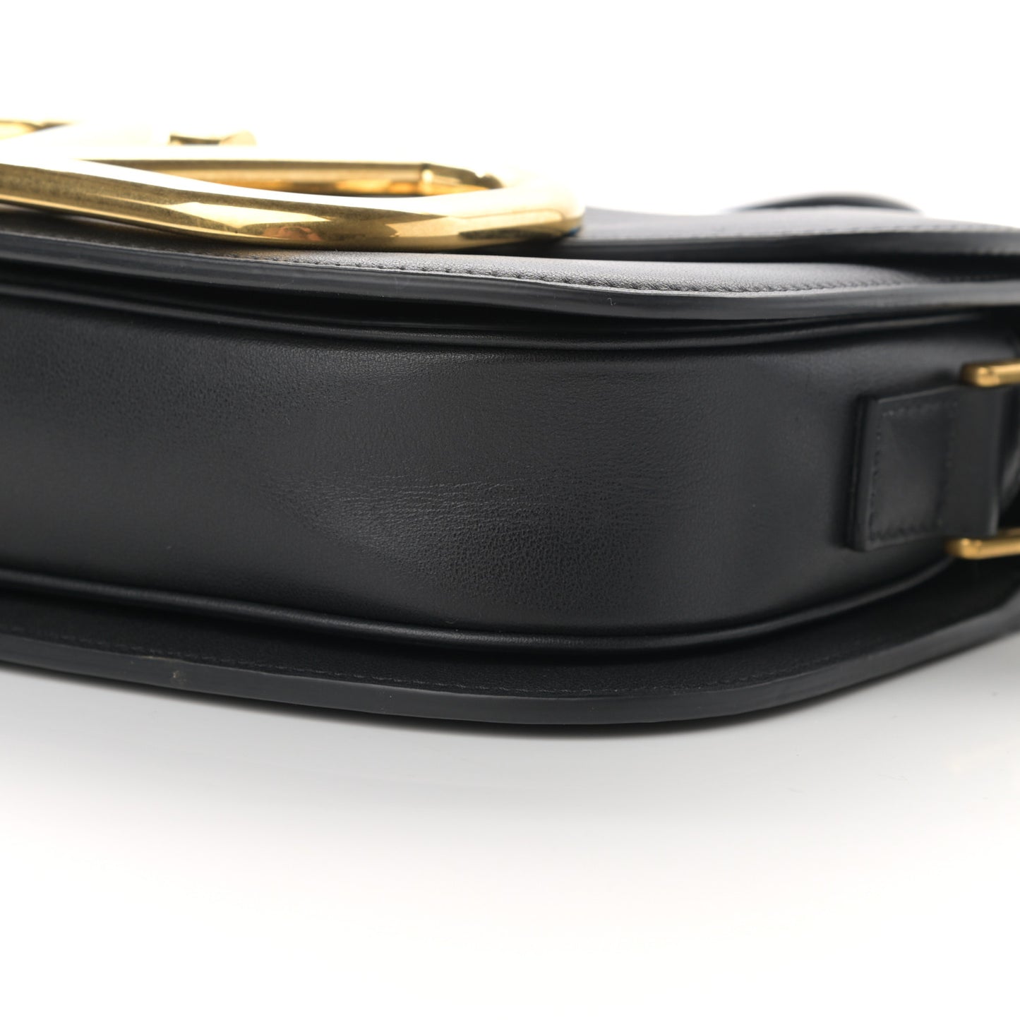 Smooth Calfskin Supervee Shoulder Bag Black