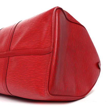 Louis Vuitton Epi Keepall 55 Castillan Red 10 of 11