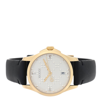 Gucci Stainless Steel Calfskin 27mm G-Timeless Diamante Quartz Watch Silver 2 of 4